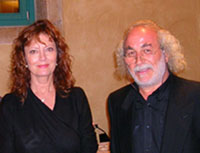 GIANNI BATTAGLIA con SUSAN SARANDON
 la grande attrice americana nel settembre 2006