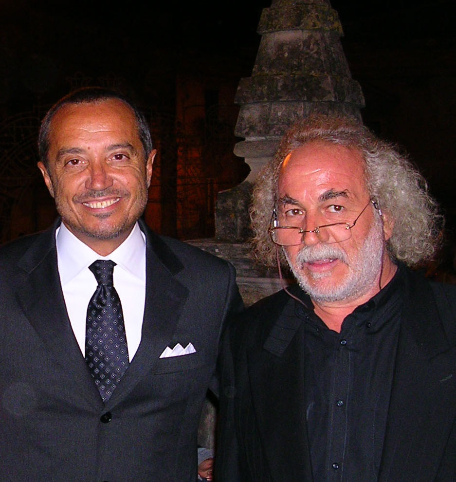 GIANNI BATTAGLIA con il giornalista e conduttore RAI FRANCO DI MARE